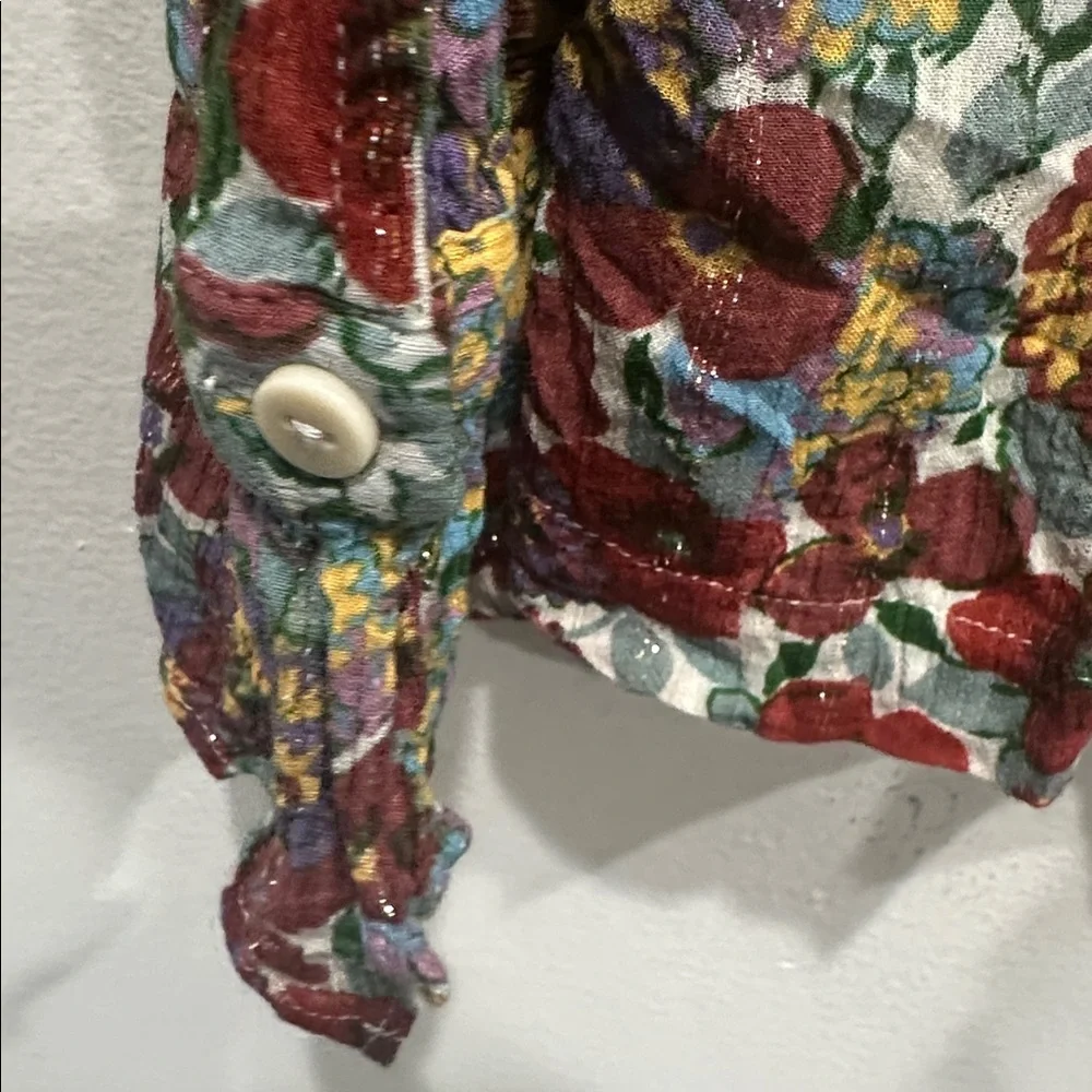 ba&sh Floral Multicolor Blouse - Picture 8 of 12